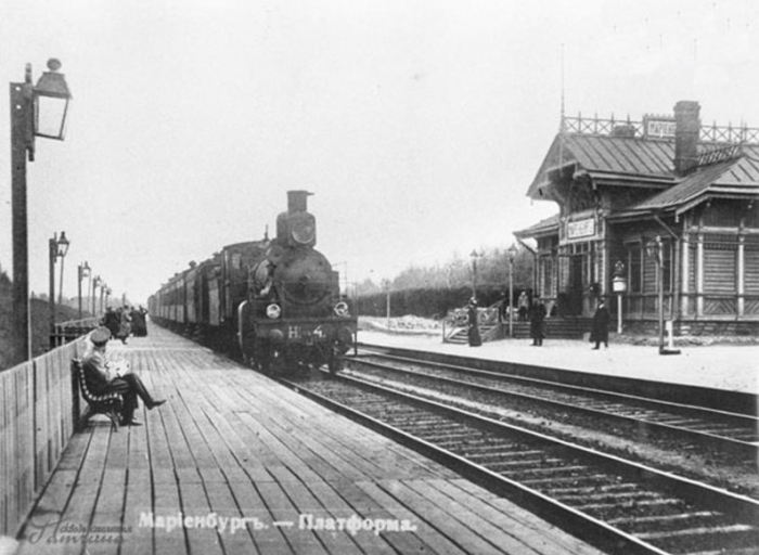 Вокзал в Мариенбурге 1900-1910